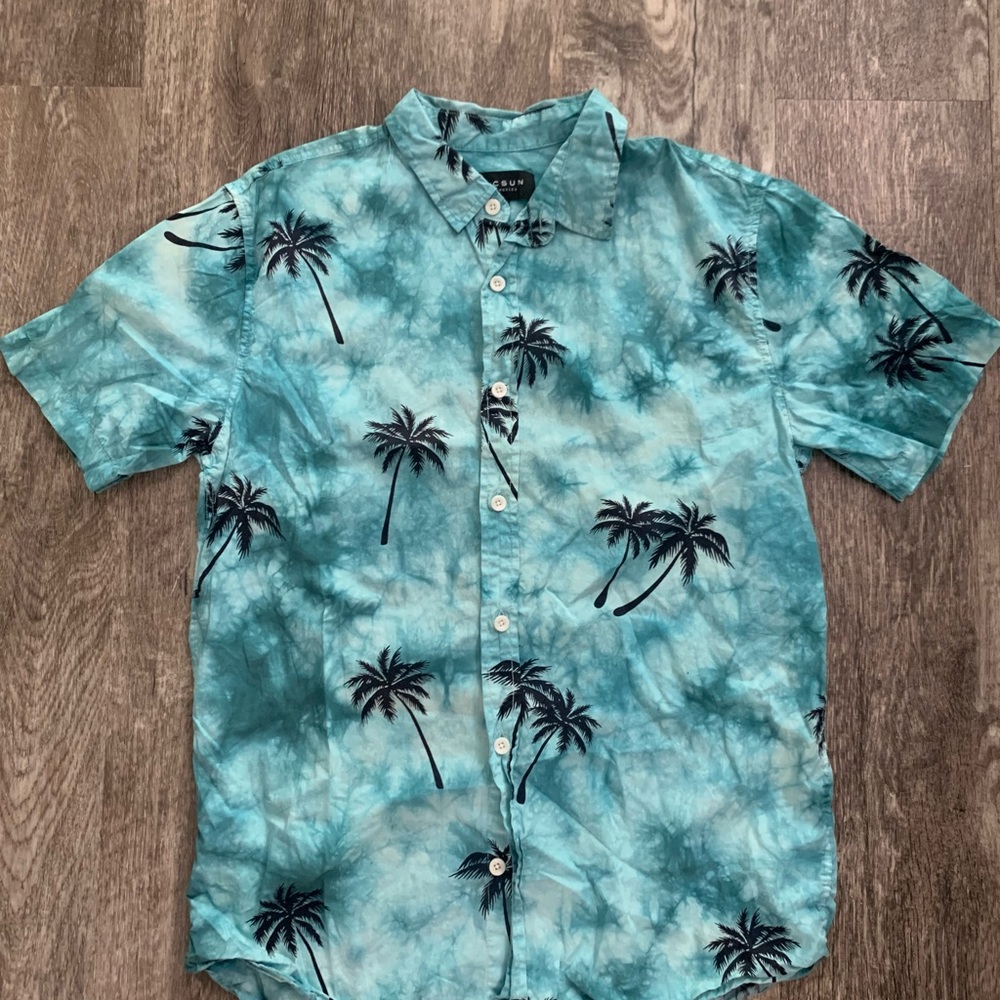 Palm Tree Button Down Shirt